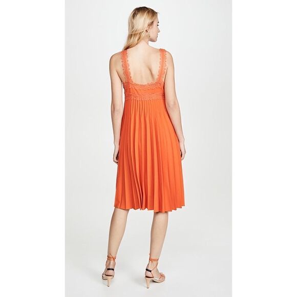 giambattista valli pleated wool midi dress IT38 color: Frame - Picture 3 of 12